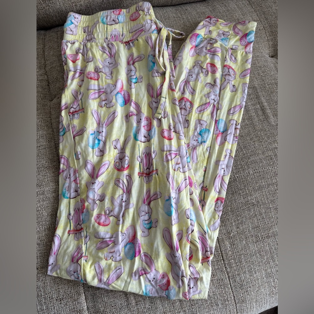 Birdie Bean Yellow Bunny Pajama bottoms